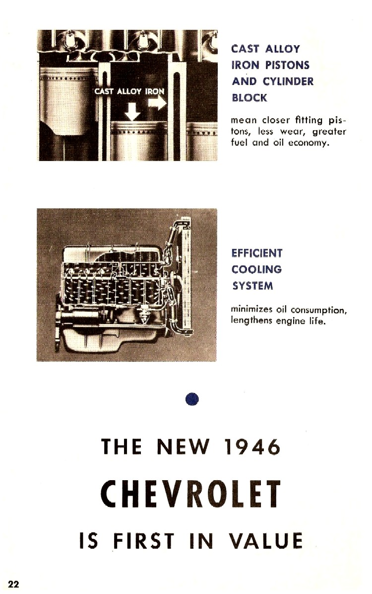 1946 Chevrolet First In Value Booklet Page 6